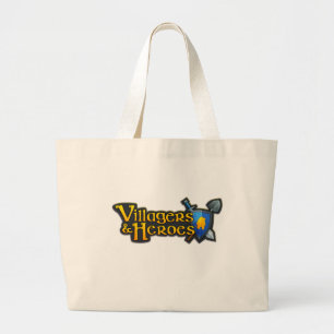 Taschen-Tasche mit Dorfbewohner- u. Heldlogo Jumbo Stoffbeutel