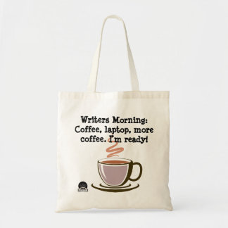 Taschen-Tasche - Verfasser-Morgen: Kaffee, Laptop… Tragetasche