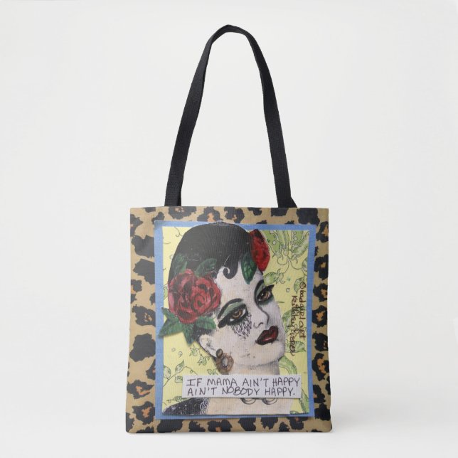 TASCHEN-TASCHE, WENN MUTTER NICHT GLÜCKLICH IST, (Vorderseite)