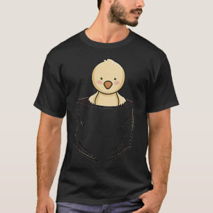Taschen-Tier Süßes Küken Huhn in einer Tasche T-Shirt