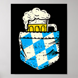 Taschenbier Deutsches Lederhosen-Festkostüm Poster