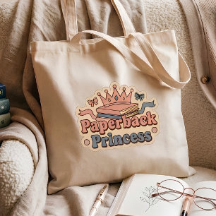 Taschenbuchprinzessin - Buchliebhaber lesend Tragetasche