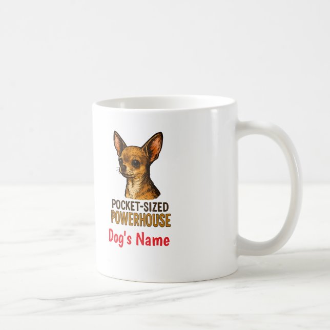 Taschenformat-Titan Chihuahua, Individuelle Tasse (Rechts)