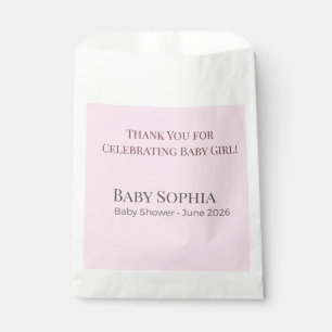 Taschengeschenke zur Babyparty Dankeschön Mädchen  Geschenktütchen