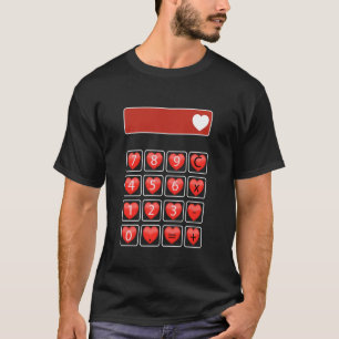 Taschenrechner für den Tag der Verliebten Mathemat T-Shirt