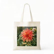 Taschentasche mit großer orange Blume