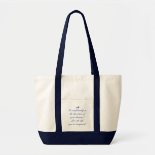 Taschentasche Thoreau Zitat Tragetasche