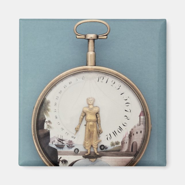 Taschenuhr aus Gold Magnet (Vorne)