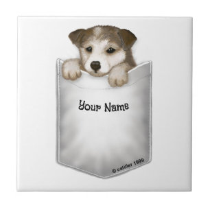 Taschenwelpe Hund Fliese