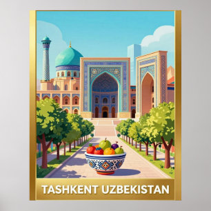 Taschkent Usbekistan Heritage Reise Poster