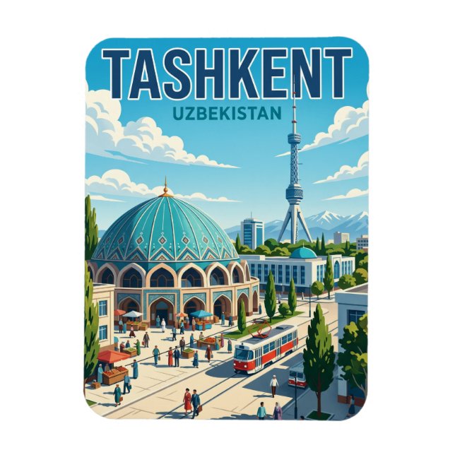 Taschkent Usbekistan Magnet (Vertikal)