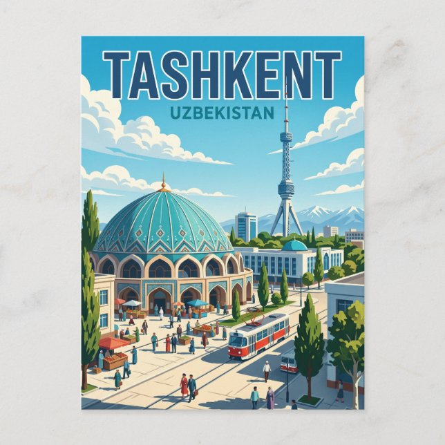 Taschkent Usbekistan Postkarte (Vorderseite)
