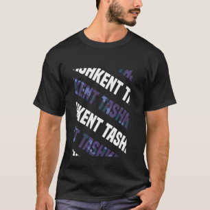 Tashkent Camouflage Pattern Lila Camouflage T-Shirt
