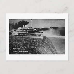 Tashmoo über den Niagarafällen Vintage-Trickfoto Postkarte
