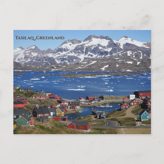 Tasilaq Grönland Postkarte (Vorderseite)