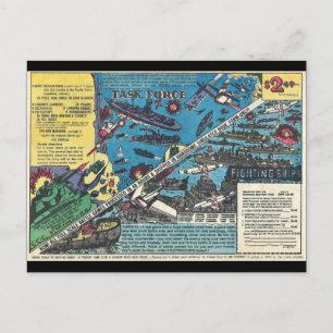 Task Force!  Helen of Toy Comic Book Ad Postkarte