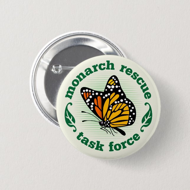 Task Force "Monarch Rescue" Button (Vorne & Hinten)