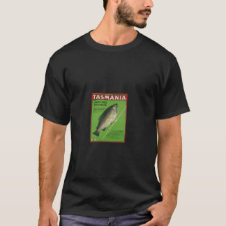 Tasmania Anglers Vintage Travel Artwork von Daniel T-Shirt