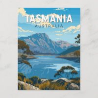 Tasmania Australia Reisen Kunst Vintag