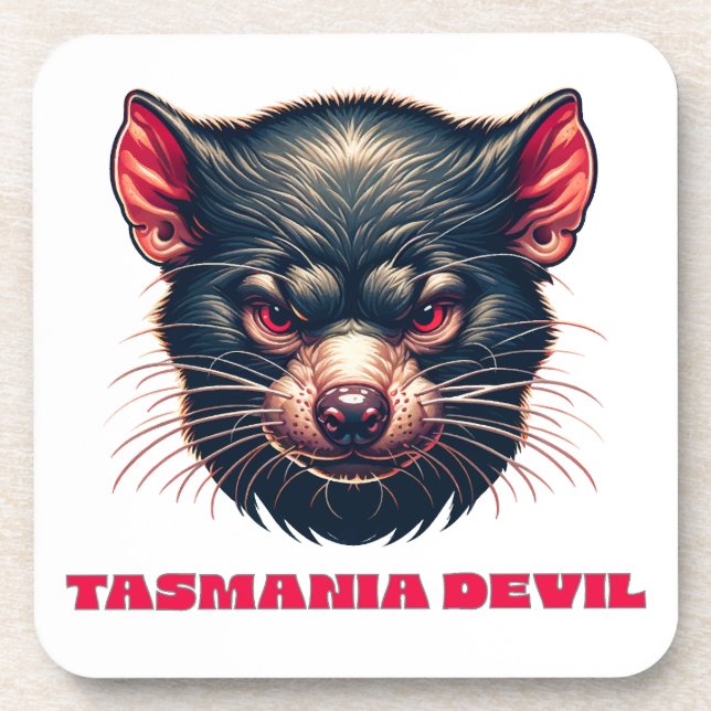 Tasmania Devil Australia Getränkeuntersetzer (Vorderseite)