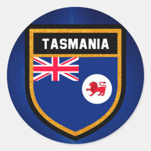 Tasmania-Flagge Runder Aufkleber