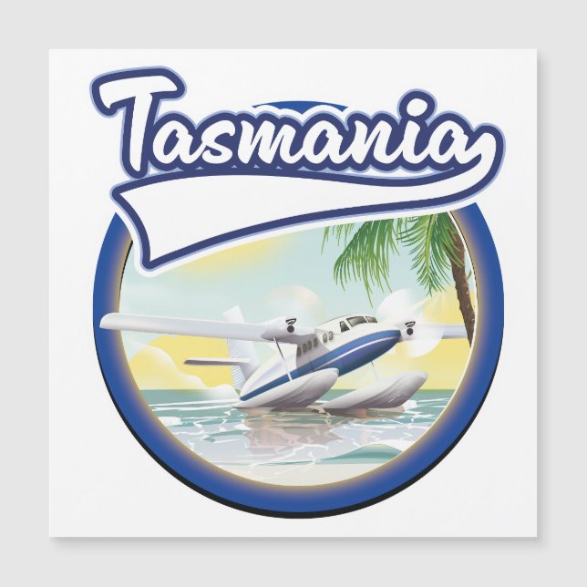 Tasmania Reiselogo Magnetkarte (Vorderseite)