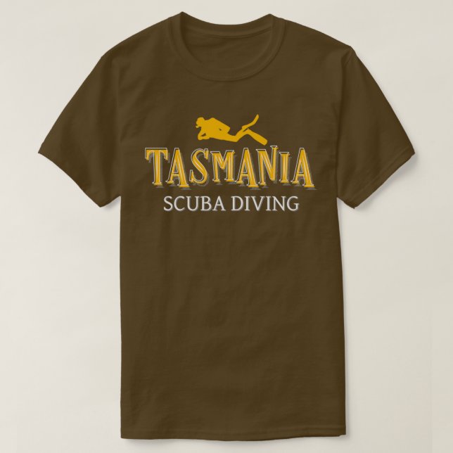 Tasmania Scuba Diver T-Shirt (Design vorne)