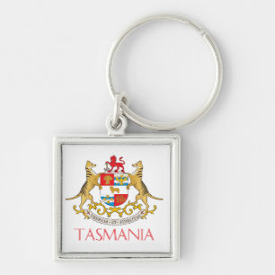 Tasmania-Wappen Schlüsselanhänger