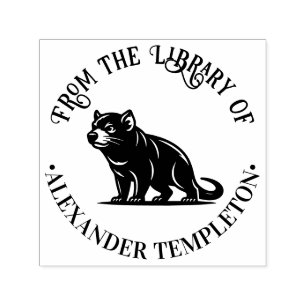 Tasmanian Devil Australia Library Book Name #1P Permastempel
