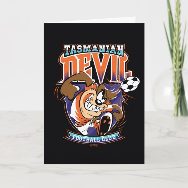 Tasmanian Devil Football Club Badge Karte (Vorderseite)