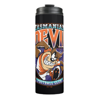 Tasmanian Devil Fußballclub-Wappen Thermosbecher