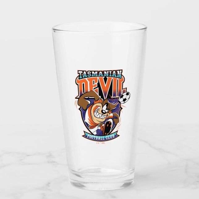 Tasmanian Devil Fußballverein-Wappen Glas (Vorderseite)