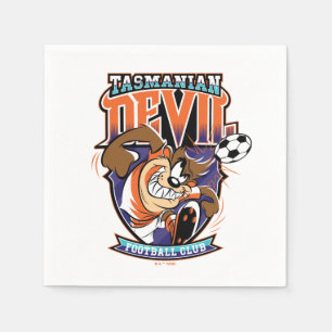 Tasmanian Devil Fußballverein-Wappen Serviette