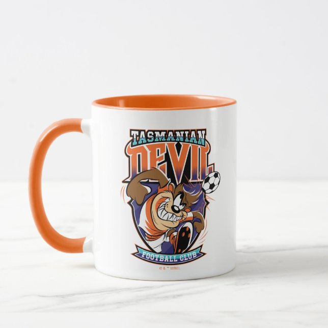 Tasmanian Devil Fußballverein-Wappen Tasse (Links)