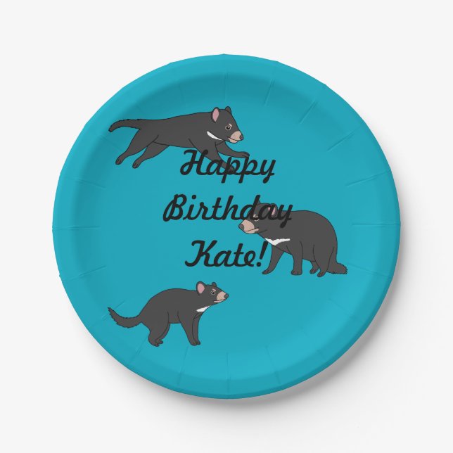 Tasmanian Devil Pappteller (Vorderseite)