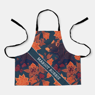 Tasmanian Devil Retro farbenfrohe Muster Schürze