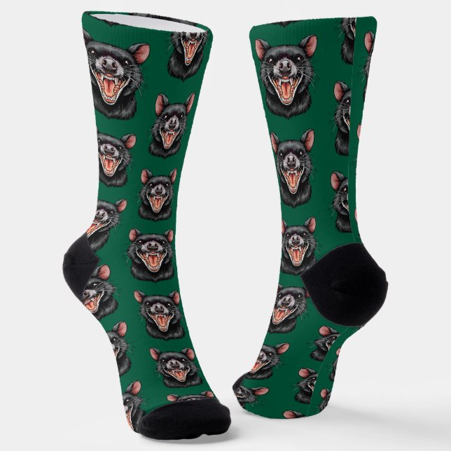 Tasmanian devil socken (Gewinkelt)