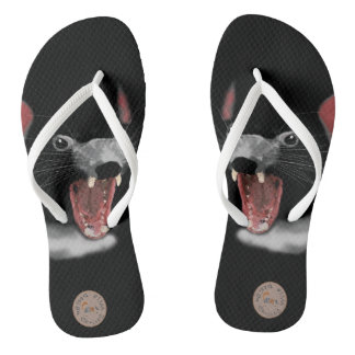 Tasmanian Devil von Chrissy Wild Flip Flops