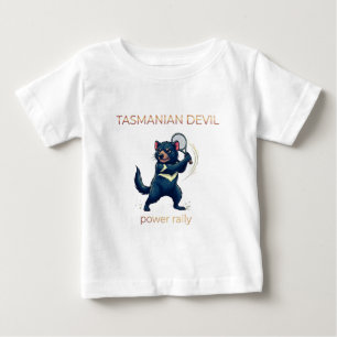 Tasmanian-Teufel-Tennisspieler-Design - Power Rall Baby T-shirt