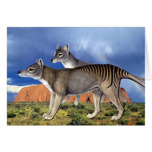 Tasmanian Tiger Card (Vorderseite (Horizontal))