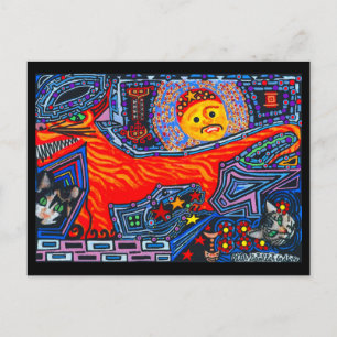 Tasmanian Tiger Devil Dog Cats Postkarte