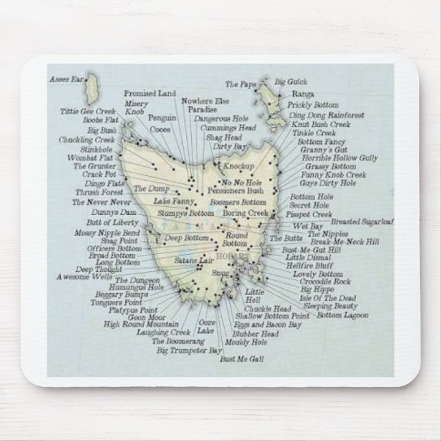 Tasmanien, Australien Mousepad (Vorne)