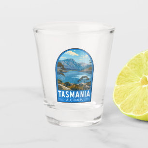 Tasmanien Australien Reise Kunst Vintage Schnapsglas