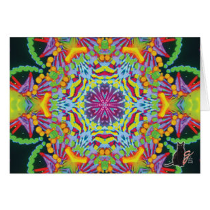 Tasmanien-Kaleidoskop-Gruß-Karte