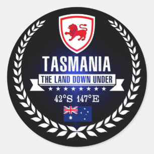 Tasmanien Runder Aufkleber
