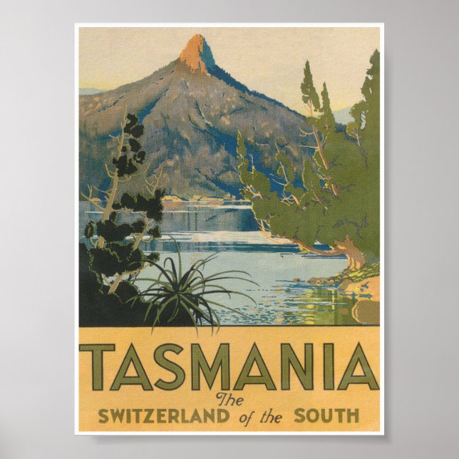 Tasmanien, Schweiz der Südhalbwüste Poster (Vorne)