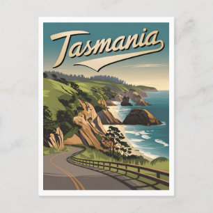 Tasmanien Vintage Postkarte