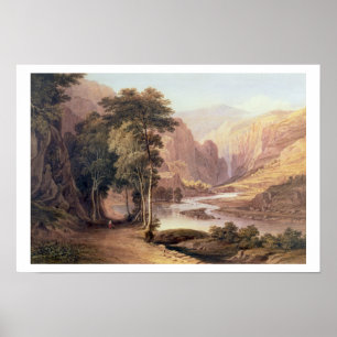 Tasmanische Schlucht (w/c) Poster