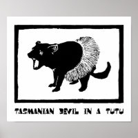 Tasmanischer Teufel in Tutu