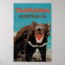 Tasmanischer Teufel, Insel Tasmanien, Australien Poster